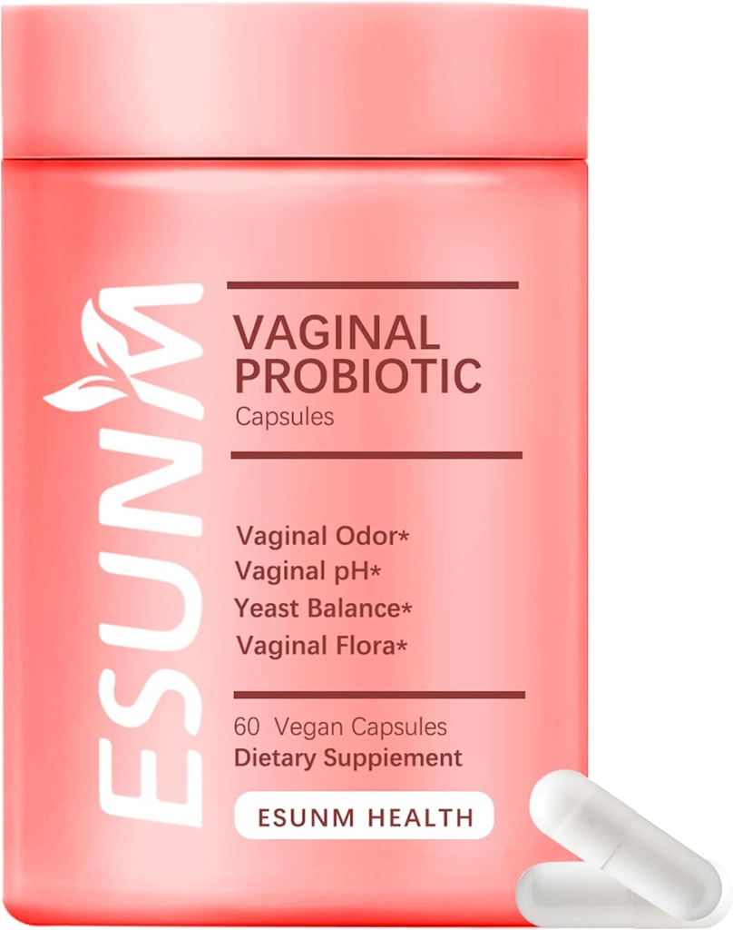 Women's Vaginal Health Supplement,Vaginal Probióticos para Mulheres pH Balance Prebióticos & Lactobacillus Probiótico,Promote saudável Odor vaginal & Flora vaginal, 60 Contagem