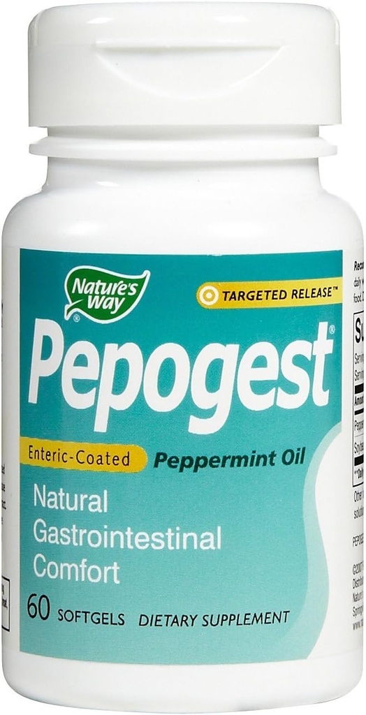 Caminho da Natureza - Pepogest Ec Peppermint Oil, 60 softgels