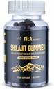 Tila Organic Himalayan Shilajit resina geles macios - 60 chicletes, 600 mg- Suplemento natural para homens e mulheres com mais de 85 Trace Minerals, ácido fúlvico e ácido húmico Vegan Gluten Free