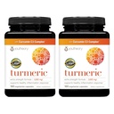 Youtheory Turmeric Extra Strength - 1000 mg - Suporta Músculo e Saúde Conjunta* - Contém Bioenhancers, Curcuminóides e Extratos de Ervas - USP Verificado - 180 Cápsulas Vegetarianas, 2 Pack (180-Day Supply)