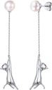 SILVERCUTE 925 Brincos prateados para Mulheres, Gato de Prata/Dinossauro/Corno do Diabo/Folha/Seca/Esqueleto Vários Brincos de Banho ou Algemas
