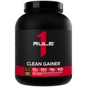 Regra 1 Gainer limpo - alta protein Lean ganhar fórmula com 560 calorias, 30g de proteína de espectro completo, mais de 90g de carboidratos, sob 6g de gordura (15 Servings, Chocolate Fudge)