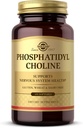 Solgar Phosphatidilcolina, 100 Softgels - Promova Função Cognitiva Saudável - Derivada de Lecitina - Contém Colina para Neurotransmissor Acetilcolina - Glúten Livre, Leite Livre - 50 Servimentos