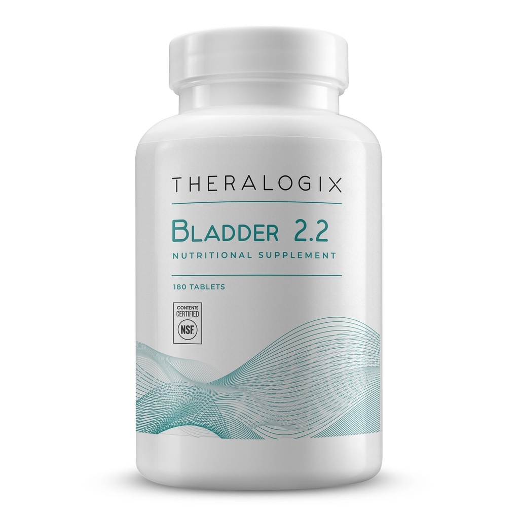 Theralogix Bladder 2.2 Suplemento multivitamínico e multimineral - fornecimento de 90 dias - suplemento de suporte de bexiga para homens e mulheres - vitaminas A, C, D, E, Zinco & Mais - NSF Certified - 180 Comprimidos