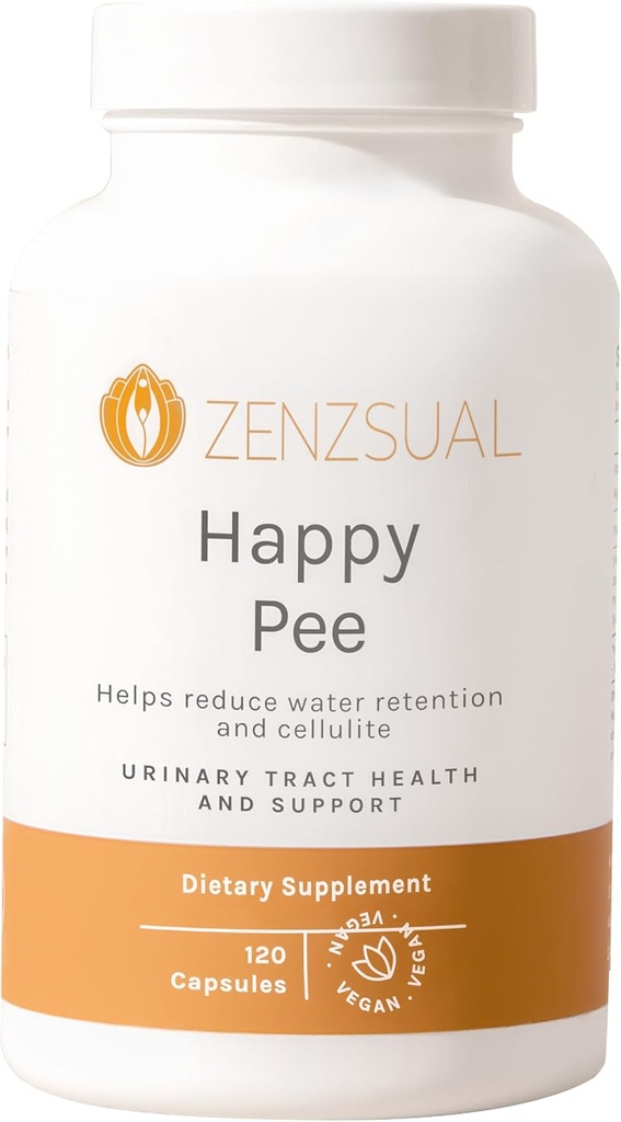 ZENZSUAL Feliz Pee – Suporte ao trato urinário com cranberry orgânico e D-Mannose - Suporte abrangente ITU alívio da dor para mulheres - 120 Cápsulas