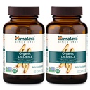 Himalaia Alcaçuz Orgânico, Fornecimento de 120 dias - Suplemento de Saúde Digestiva para Estômago Chateado, Ocasional Bloating e Azia - USDA Orgânico, Vegan, Não-GMO, Não-DGL, Gluten Free, 60 Caplets, 2 Pack