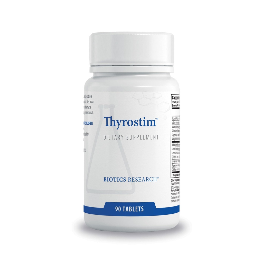 Biotics Research ThyrostimTM –Endocrine Support, Balance Thyroid Hormones, T3, T4, Ajuda Thyroid Gland, Boost Metabolism, Ajuda na Digestão, Suporte Sistema Nervoso 90 Comprimidos