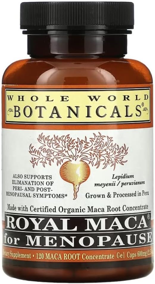 Mundo inteiro - Royal Maca 120 Gel Caps - Suporte à Menopausa