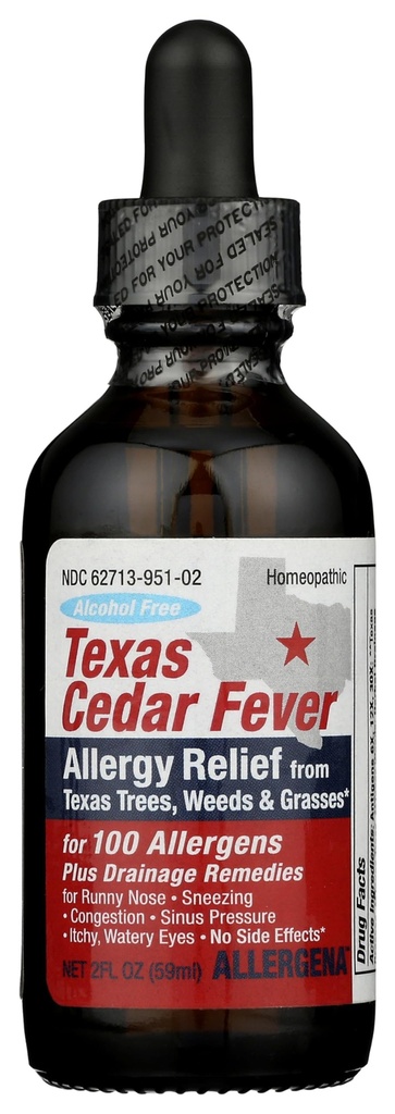 PROGENA Allergena Texas Cedar Febre (2 Fl Ounce, Adulto)