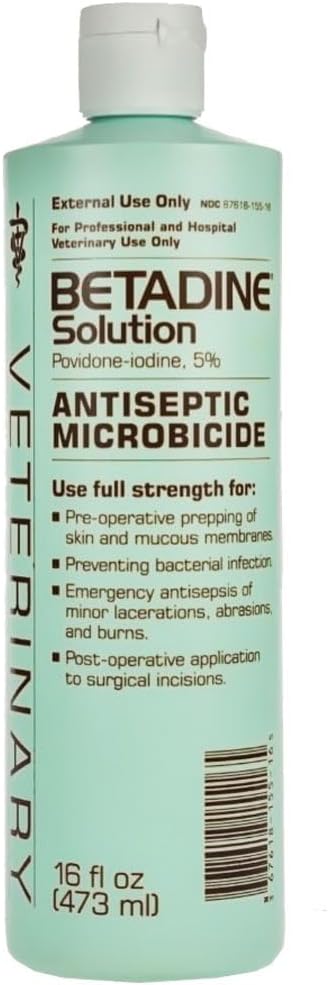 Solução de Betadina 5%, 16 Fl Oz (embalagem de 1)