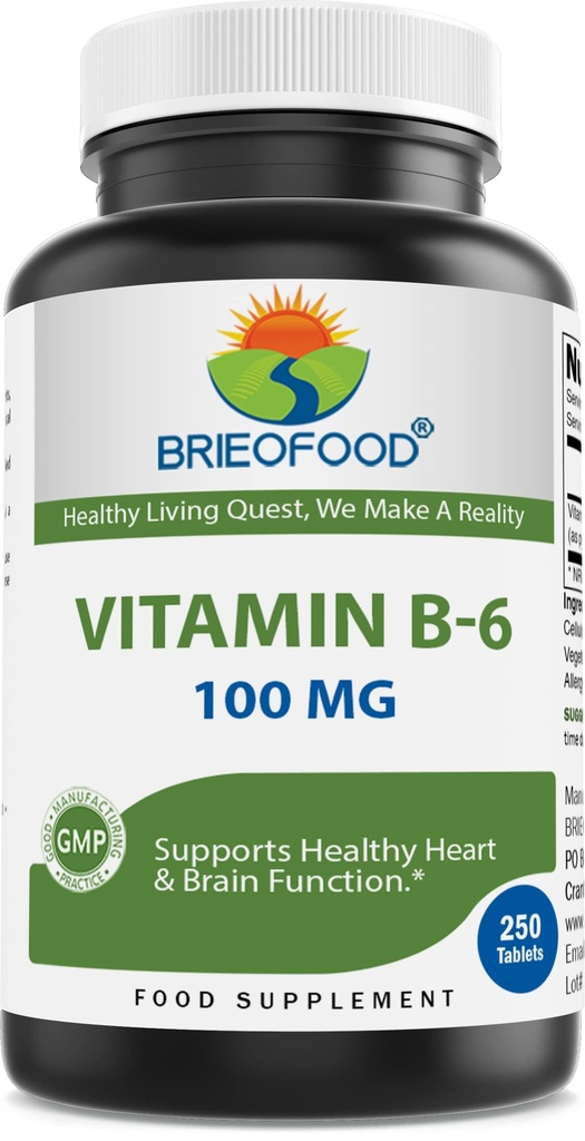 Vitamina B6 100 mg 250 Comprimidos