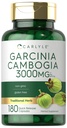 Carlyle Garcinia Cambogia Extract □ 3000mg □ 180 Cápsulas Não-GMO, Suplemento sem glúten