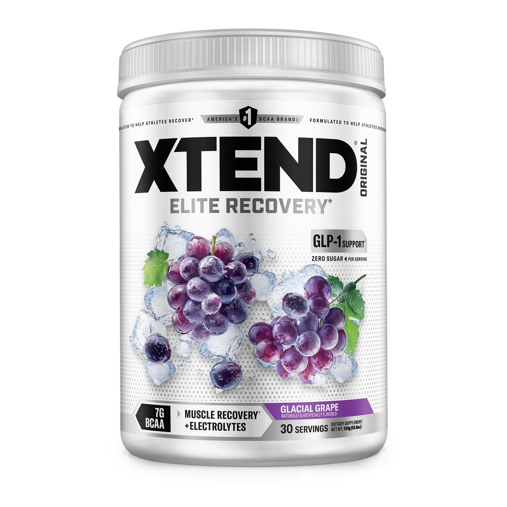 Xtend XTEND Original BCAA pó 7g BCAA e 2,5g L-Glutamina, Sugar Free pós exercício de recuperação muscular Beber com aminoácidos para homens e mulheres, 30 Servings