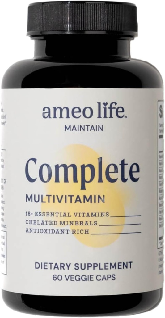 Multivitamina diária para homens e mulheres adultos – Multivitaminas quelatadas com zinco, biotina, iodo, crómio, manganês e vitaminas A, B6, B12, C, D, E – Imune completo e suporte energético – 60 Cápsulas