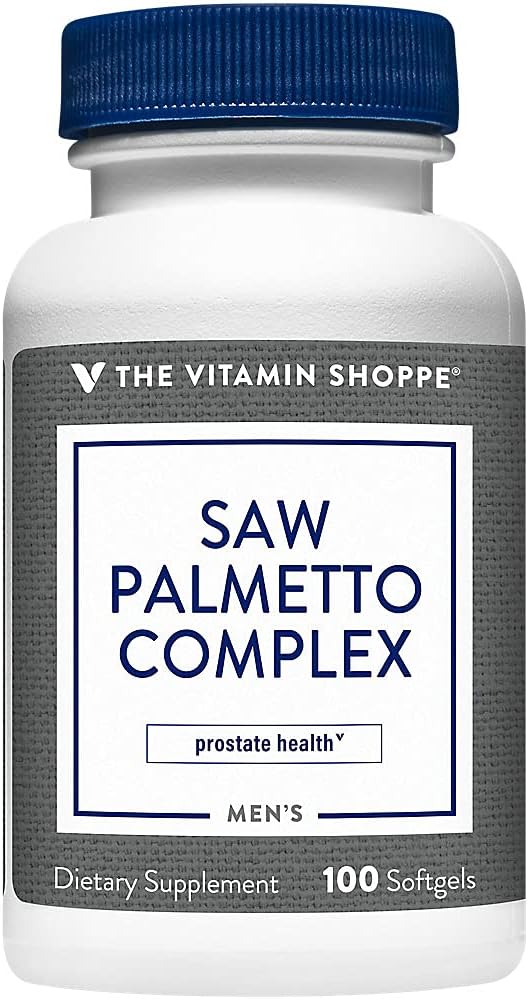 Saw Palmetto Complex 160mg - Suplemento para a saúde da próstata, fácil de engolir Softgels (100 Softgels) pela Vitamina Shoppe