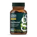 Gaia Herbs Gut Revival - Herbal Digestive Supplement to Support Gut Health - Made with Astragalus, Gotu Kola, Jujube & More - Livre de Dairy, Soy & Gluten - 60 Cápsulas Vegan (60 Servings)
