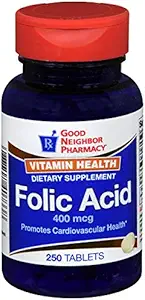 Ácido FÓLICO PNB 400 MCG TAB 250