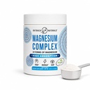 Pó Complexo de Magnésio - 8 Tipos de Magnésio, L-Treonato (Magteína), Glicenato, Malato e Mais para a Saúde do Cérebro, Relaxamento, Absorção Máxima - Sem sabor, 30 Servimentos
