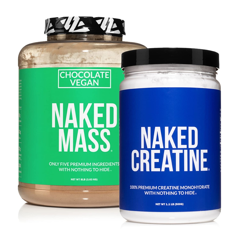 Pacote de proteína sem soja: 8LB Chocolate Vegan Mass Creatine