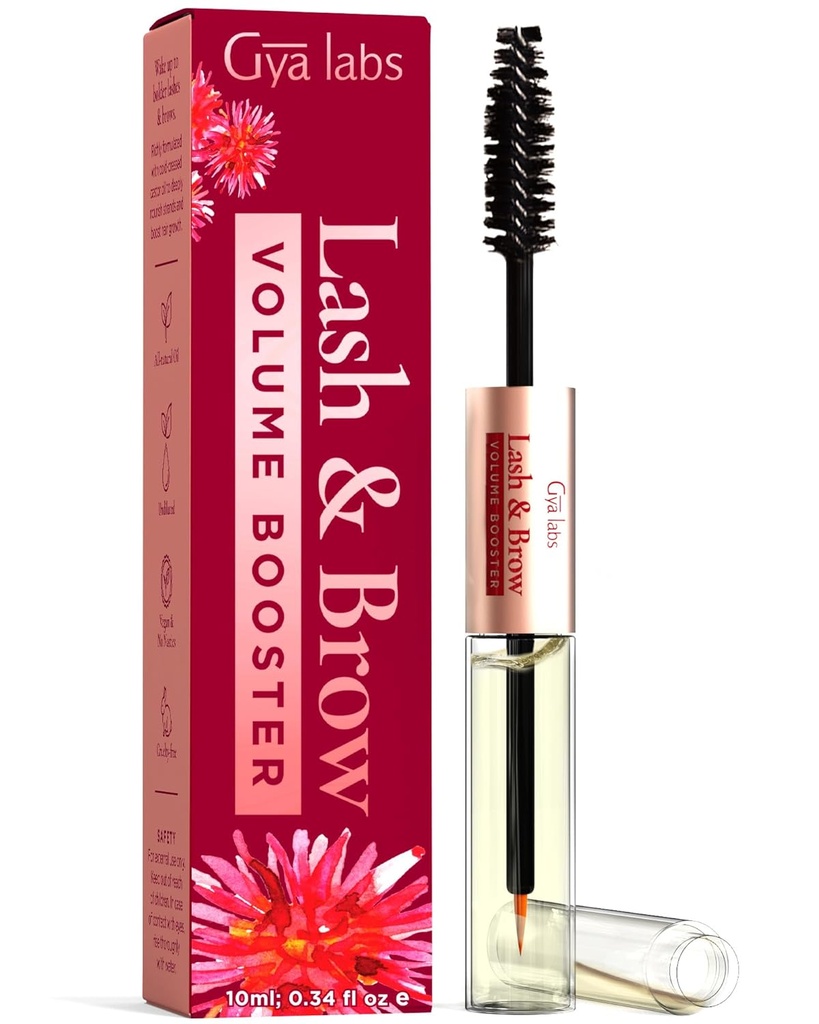 Lash Gya Labs e Óleo de Navegação - 100% Puro Natual Óleo de Castor Orgânico Cílios e Sobrancelha Sérum para pestanas & Naves Fuller-looking (0,34 Fl Oz)
