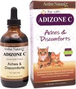 Amber NaturalZ Adizone C Suplemento de ervas para gatos Suporta resposta inflamatória saudável, desconforto ocasional e função conjunta normal