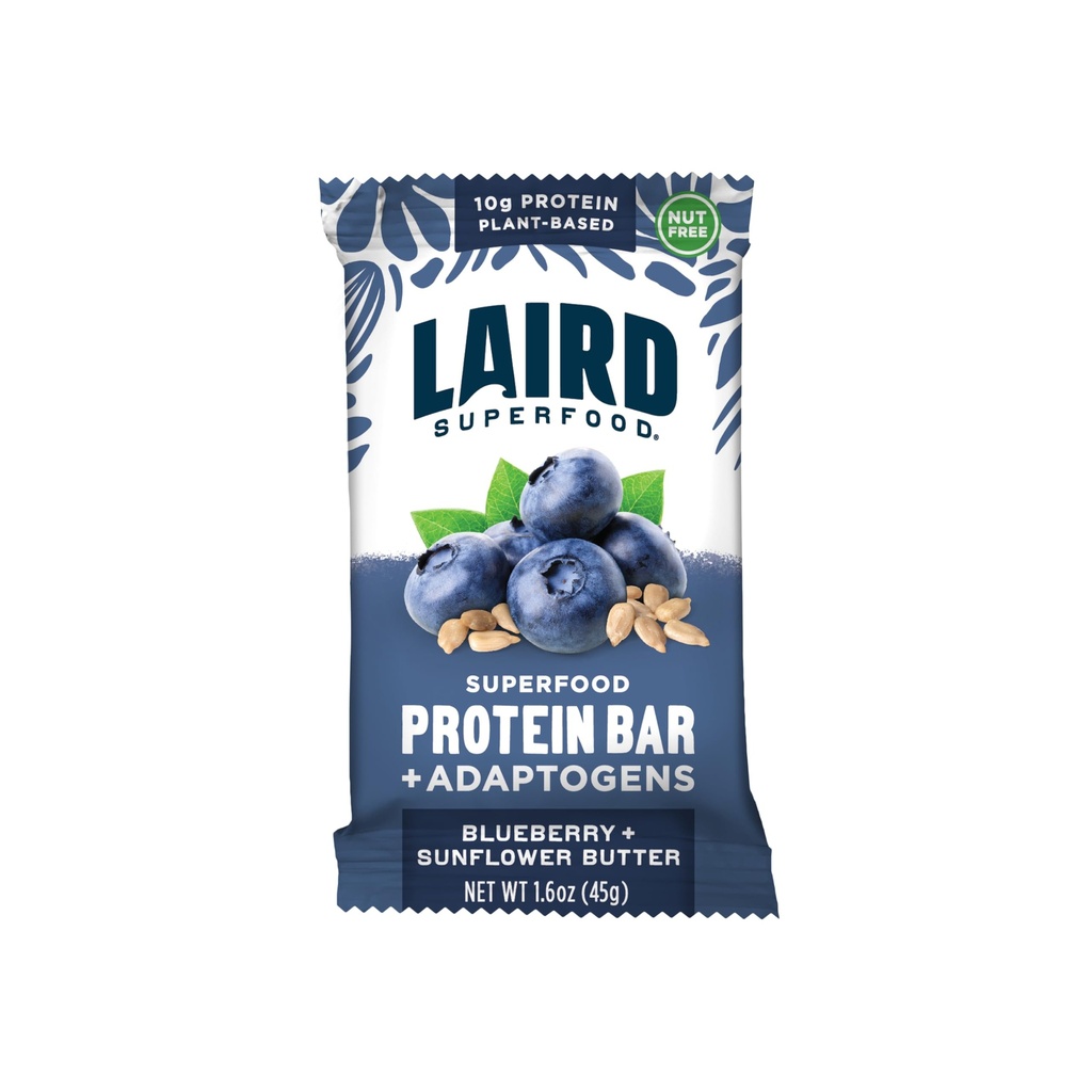 Barras de Proteínas Funcionais Superalimentares, Barra de Proteínas, mas melhor com ingredientes reais, Cogumelos Funcionais 10g Proteína Baseada em Plantas, 6g Fibra, Manteiga de Girassol de Mirtilo, 10 Count (Pack of 1)