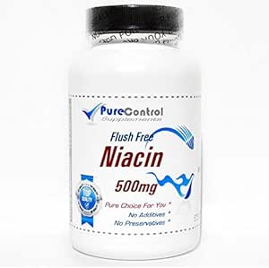 Flush Free Niacin 500mg // 100 Cápsulas // Pure // by PureControl Supplements
