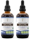 Segredos da tribo Bacopa USDA Orgânico Extrato Livre de Álcool, Drops de Ervas de Alta Potência □ Feito de Bacopa Orgânica 100% certificada (Bacopa Monnieri) Herb seco 2x4 oz