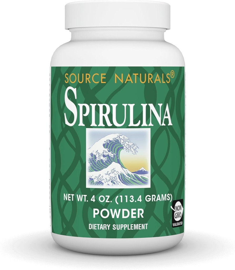 Fonte Naturals espirulina - para suporte do sistema imunológico - 4 onças em pó