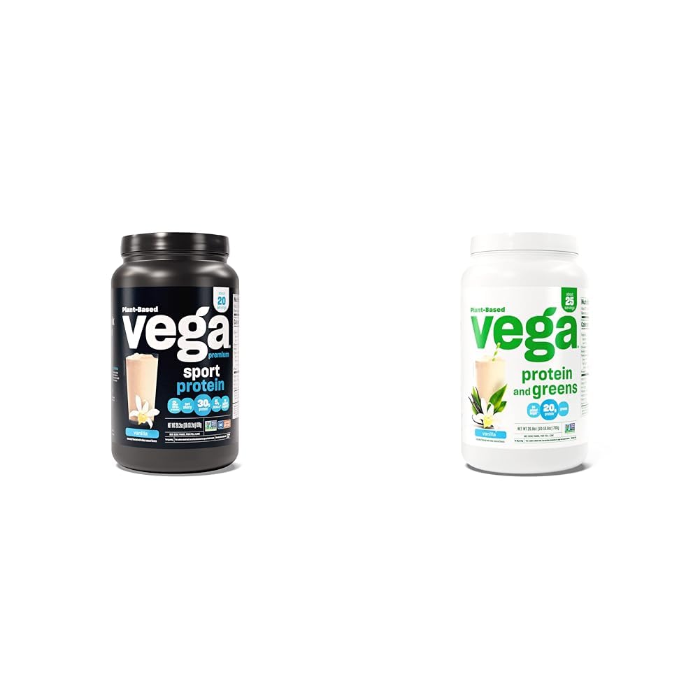 Vega Premium Sport Protein Vanilla Protein Pó & Protein and Greens Protein Powder