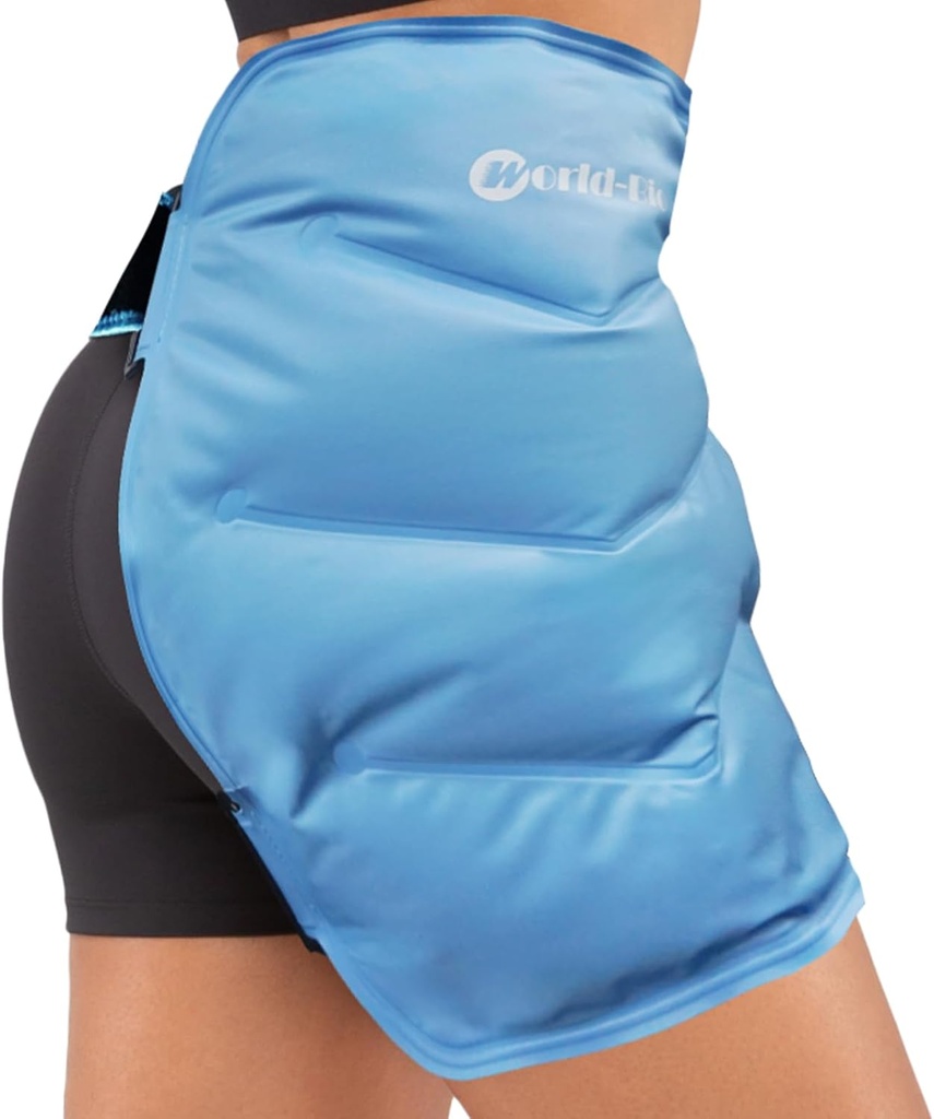 Hip Ice Pack Envoltório após a cirurgia, Pacote frio reutilizável para cirurgia de substituição de bursite Hip, dor de flexor Hip, Gel Ice Packs para a terapia de compressão de quadril Cold Compress Therapy, Ice Pack Wrap para Sciatica, Inchaço
