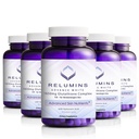 Complexo de Reluminas L-Glutationa 1650mg - Apoio antioxidante com Ácido Alfa Lipóico, NAC, L-Metionina, Vitamina E, Suplemento de Saúde da Pele, Made in USA - 90 Cápsulas Vegetarianas x 5 Garrafas