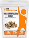 BulkSuplements.com Marshmallow Root Extract Powder - Marshmallow Root Supplement, Herbal Supplement - Gluten Free, 1.2g por serviço, 250g (8.8 onças) (Pack of 1)