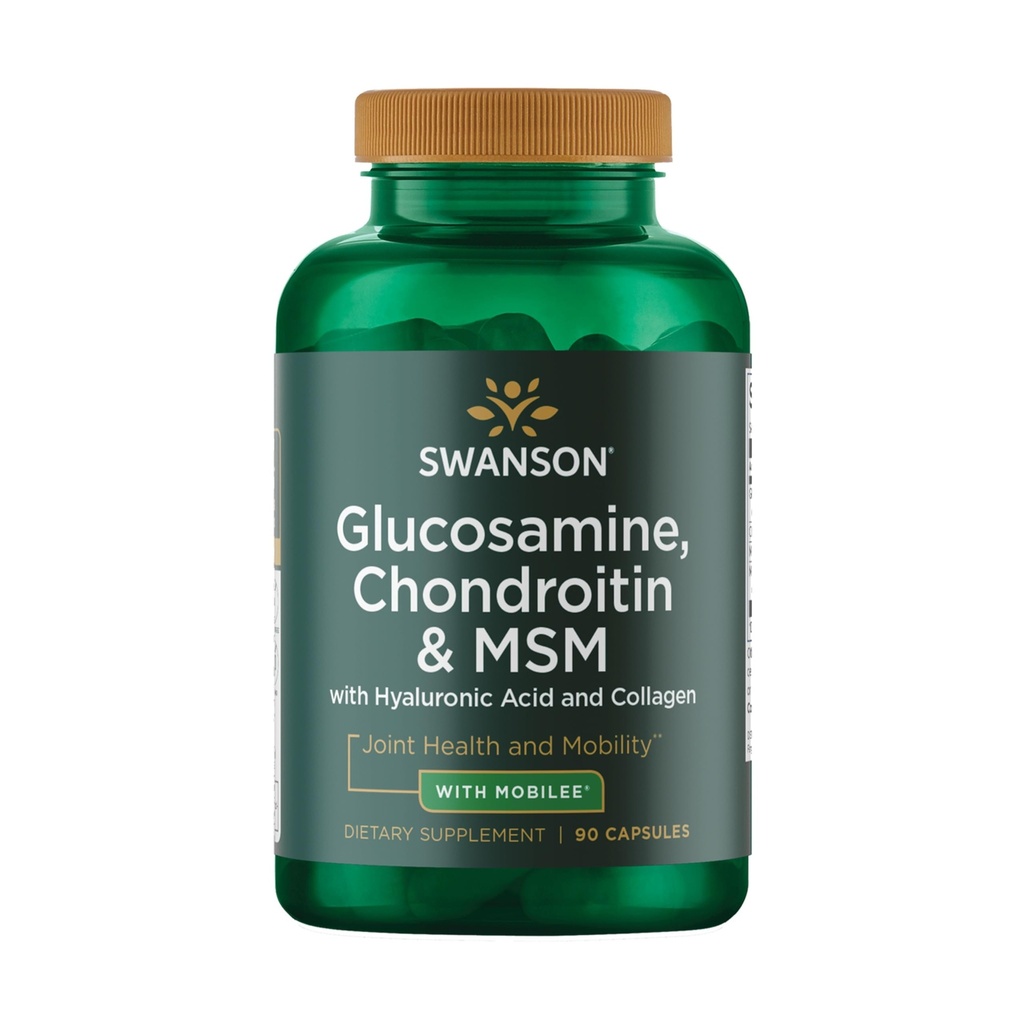 Swanson Glucosamina Chondroitin & Msm com Hyal-Joint 90 Cápsulas