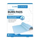 Cuidados Ciência Hydrogel Sterile Burn Dressing Bandage Pads para alívio de queimaduras, 4 CT
