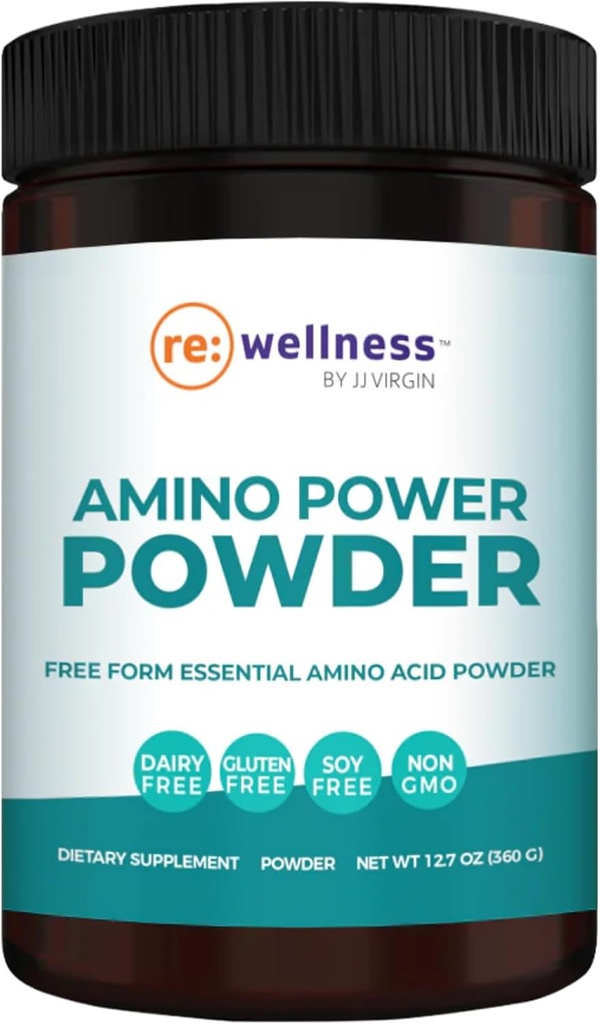 Reignite bem-estar por JJ Virgin Pó de poder de Amino □ Fácil-Absorvente Aminoácidos Essenciais com Alpha-Ketoglutarato