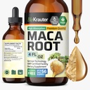BIO KRAUTER Maca Raiz líquido gotas - Maca Extrair tintura - Vegan, Açúcar & Álcool Extrato grátis 4 Fl.Oz.