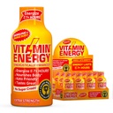 Vitamina Energia Imune+ Força extra Energia Shot Laranja Burst 12 Pack, 260mg Cafeína Natural, B-Vitaminas, Citicolina, Chá Verde, Imunidade e Foco Suporte, Açúcar Zero, Sem glúten 1,93 fl oz