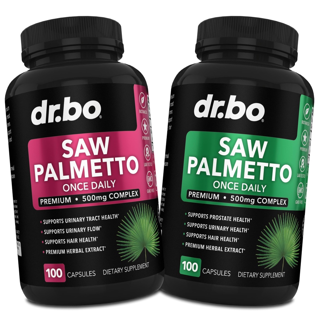 Serra Palmetto para mulheres Perda de cabelo para mulheres e homens - Bloqueador DHT para homens Crescimento do cabelo Plus Suplementos de bexiga - Pure Saw Palmetto Prostate Health Supplement Cápsulas Apoio pílulas de urina