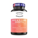 Thomas' todo-natural Remédios Myo Inositol Suplemento & D-Chiro Inositol Mistura Suplemento com Folato e Vitamina D3, 40 a 1 Razão, Não-GMO, Sem preenchimentos, CoQ10, 90 Cápsulas Vegan