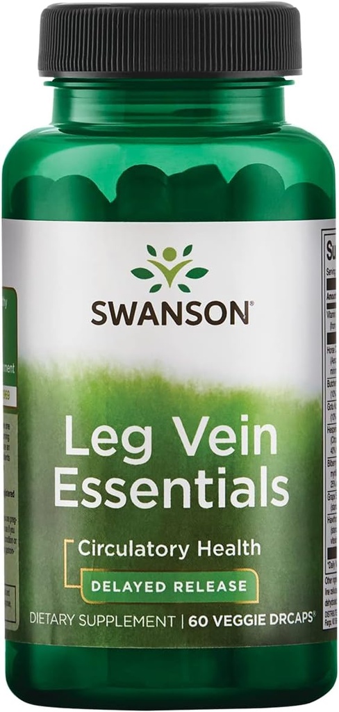 Swanson Leg Vein Essentials - Release Atrasada - 60 Cápsulas Veg