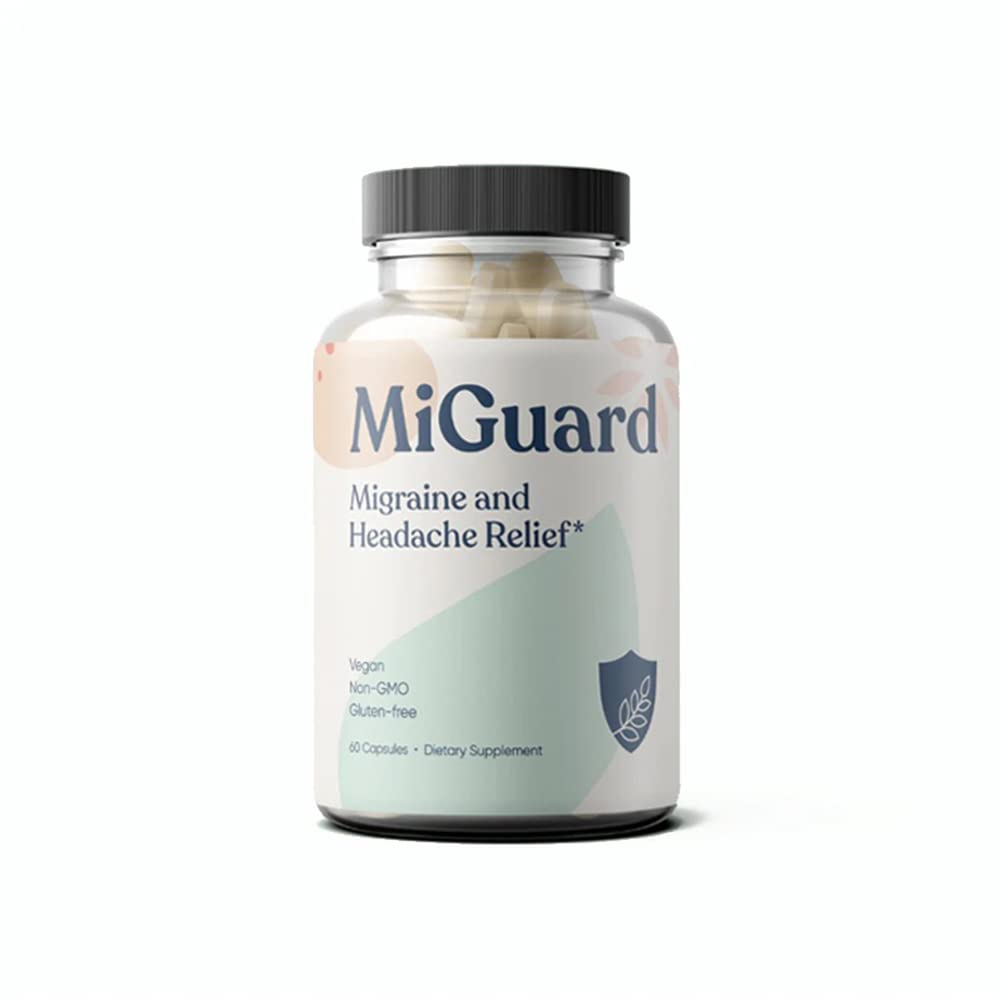 Cefaleias e Enxaquecas Suplementos - Drug Free Migraine Prevention Supplement - Suplementos naturais para Enxaquecas Cefaleias - Ajuda a reduzir a frequência e gravidade (60 Cápsulas)