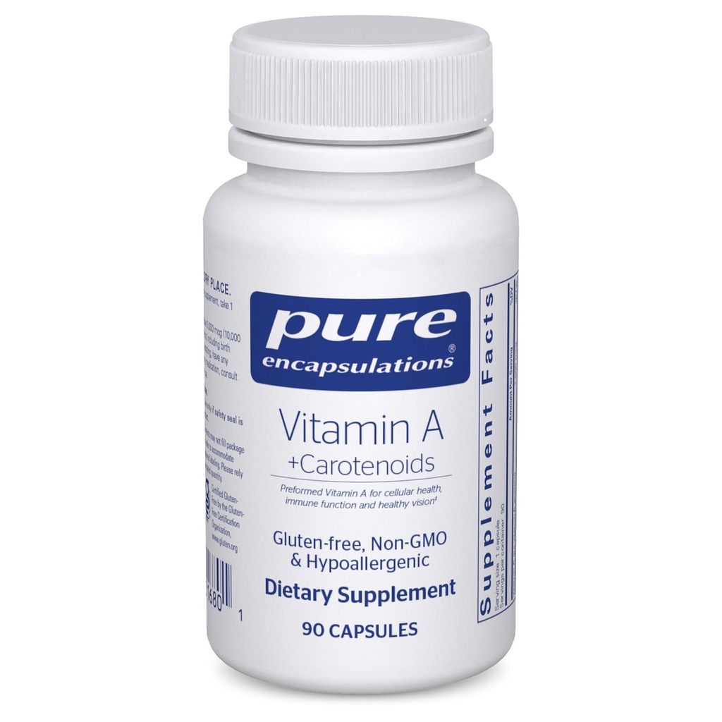 Encapsulamentos Puros Vitamina A + Carotenóides (Luteína, Zeaxantina e Astaxantina)