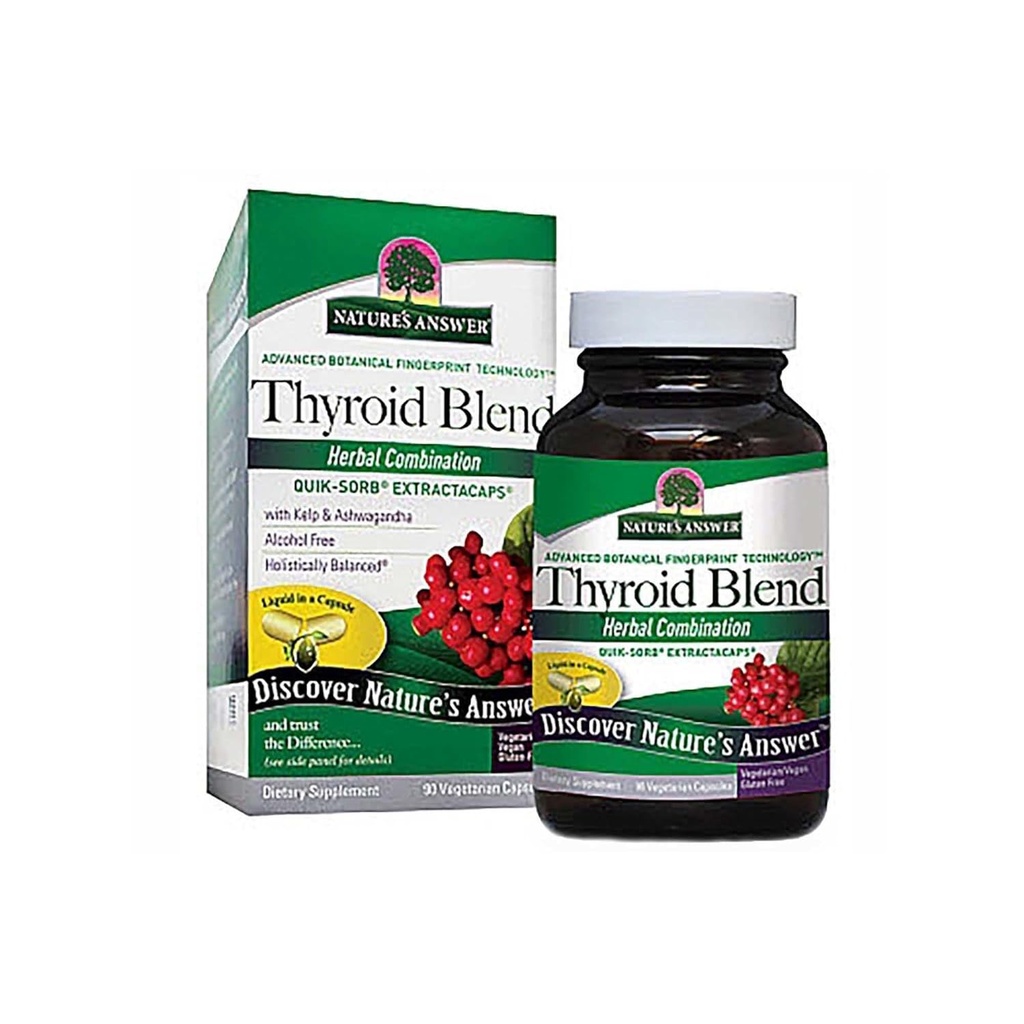 Resposta da natureza Thyroid completo líquido 90 Cápsulas □ Promove a saúde da tireóide
