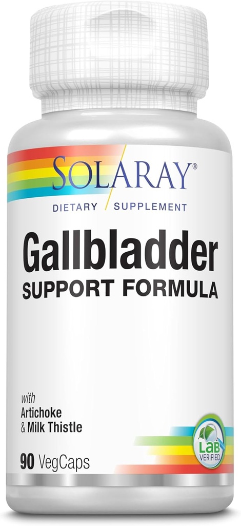 Solaray Gallbladder Suporte Fórmula - 90 Cápsulas