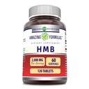Fórmulas surpreendentes HMB (Beta-Hydroxy Beta-Metilbutirato) Suplemento 2000 Mg Por Servindo □ 120 Comprimidos