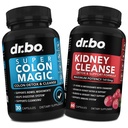 Colon Cleanser Detox & Rim Cleanse - 15 dias Colón Cleanse pílulas Probiótico & Rim Detox Suporte Suplemento Cranberry - Bowel Suplementos Movimento para estômago intestinal Entupimento e rins