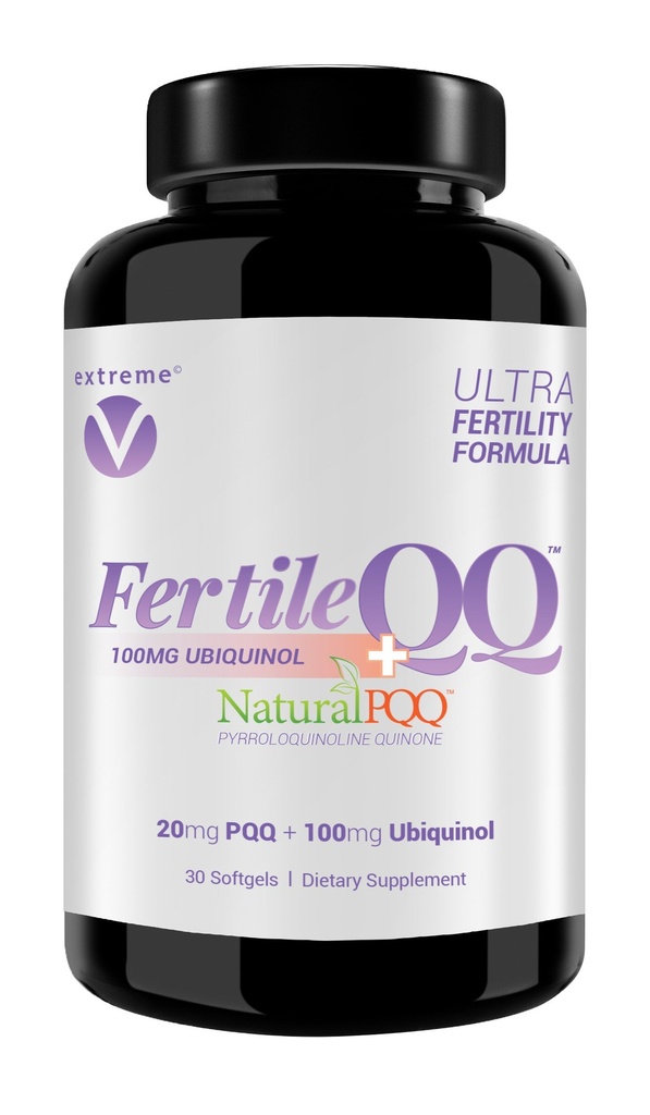 FertileQQ ULTRA Ubiquinol (QH) plus PQQ to BOOST Mama's 2B Natural Reproductive Support, #1 Fórmula para Apoio à Mitocondria Egg Cell Health - Doctor Recommended Fertilidade Fórmula.