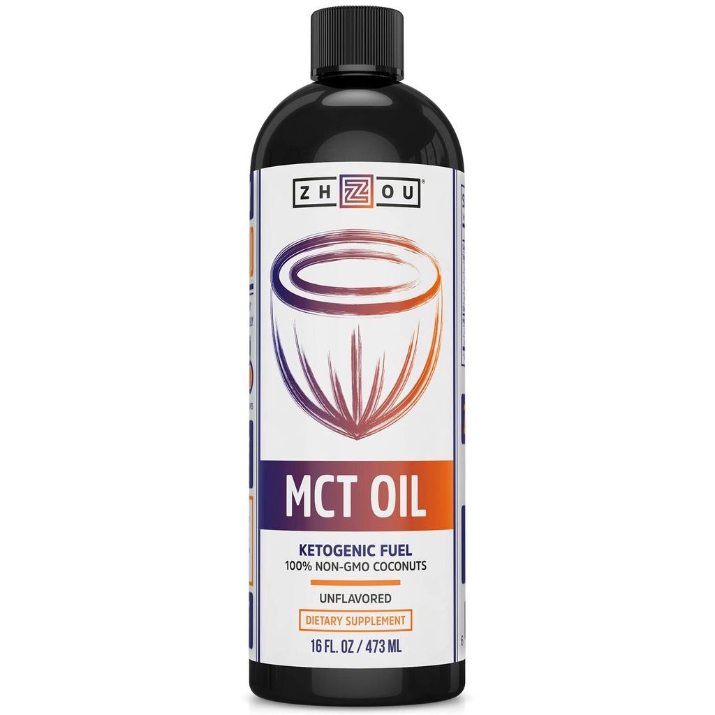 Óleo ZHOU MCT : 52862: Óleo sem sabor (Btl-Plastic) 16 onças